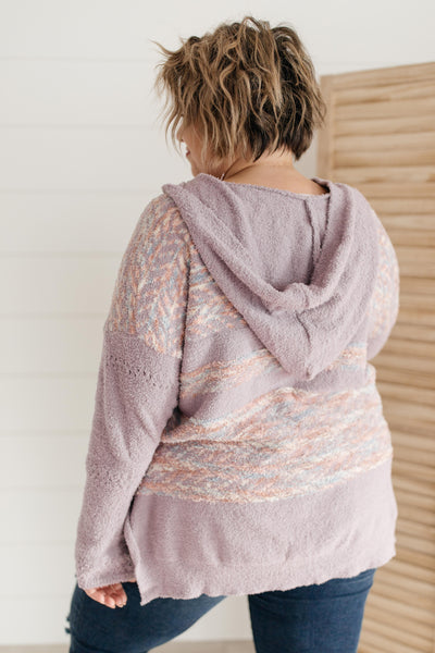 Too Soft To Handle Hooded Sweater in Lavender