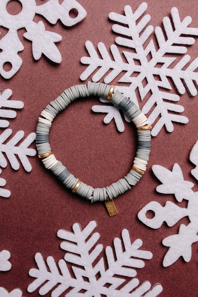 Stocking Stuffer Bracelet in Gray