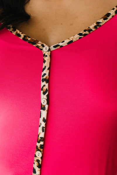 Just A Little Wild Camisole In Hot Pink