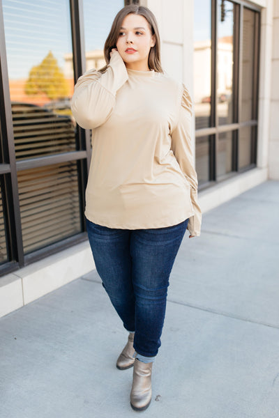 A Little Puff In Your Sleeve in Taupe