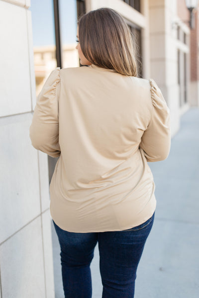 A Little Puff In Your Sleeve in Taupe