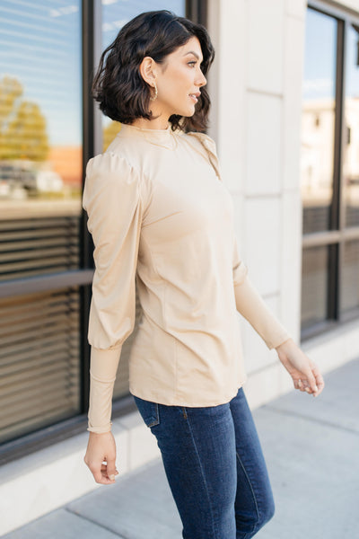 A Little Puff In Your Sleeve in Taupe