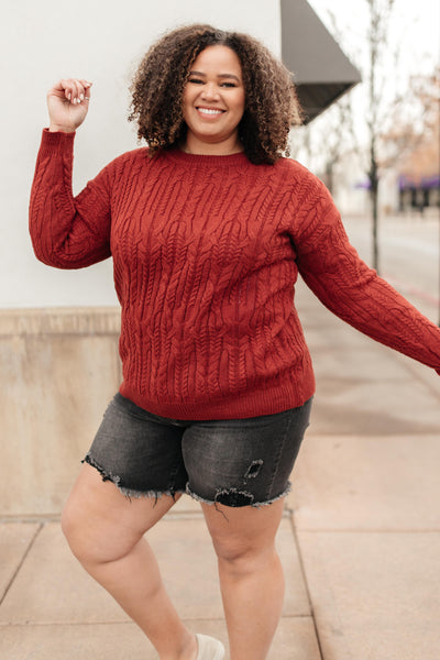 Annie Knit Top in Rust