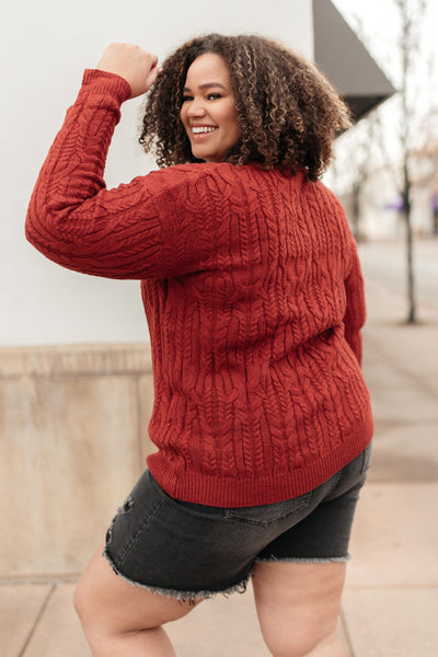 Annie Knit Top in Rust