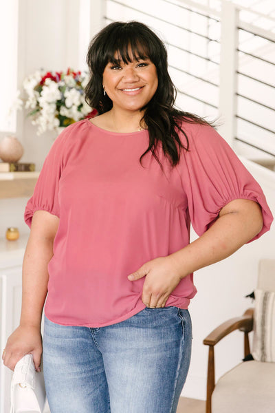 Audrey Top In Dusty Rose