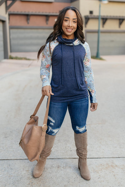 Bits Of Floral And A Zipper Hoodie