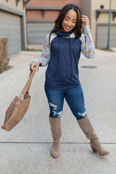 Bits Of Floral And A Zipper Hoodie