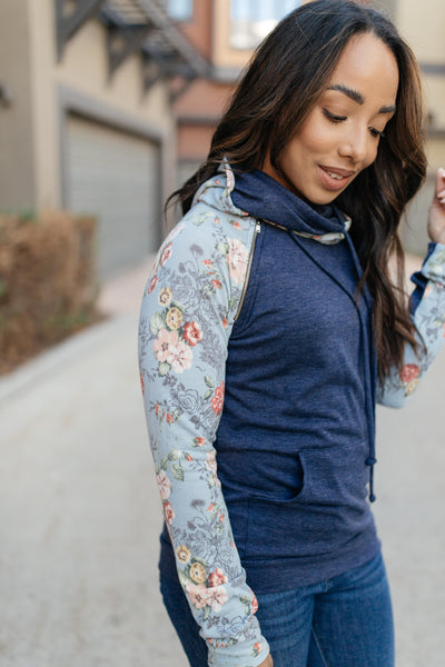 Bits Of Floral And A Zipper Hoodie