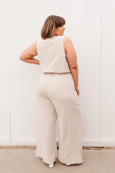 Boardwalk Jumpsuit in Cream