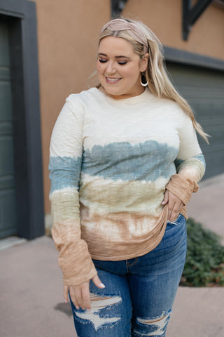 Complementary Colors Tie Dye Top