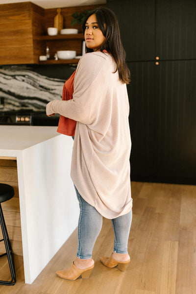 Cozy Cardi In Taupe