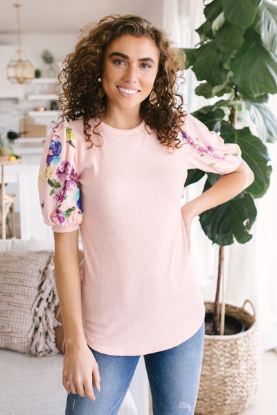 Floral Festival Blouse in Pink