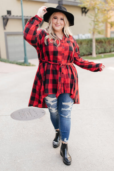 Great And Grand Plaid Top