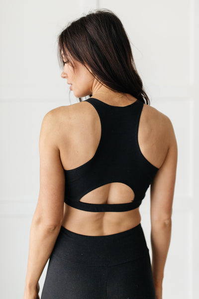 Lazy Days Racerback Bra in Black