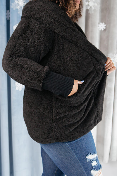 Overly Cozy Cardigan in Black