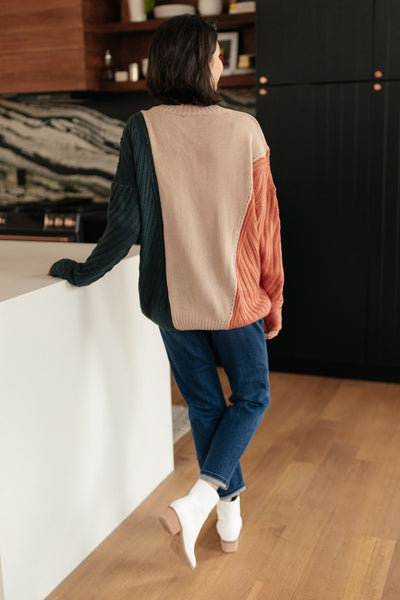 A Sweater With Colors in Peach