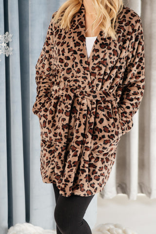 You Time Robe in Leopard