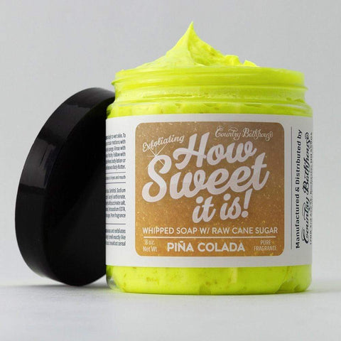 How Sweet! Whipped Soap with Raw Sugar-Pina Colada - Cash and Company Clothing