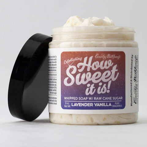 How Sweet It Is Whipped Soap with Raw Sugar - Lavender Vanilla - Cash and Company Clothing
