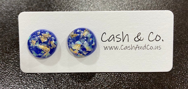 Marble Gold Foil Studs-12mm - Cash and Company Clothing