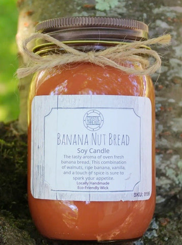 Banana Nut Bread Soy Candle 8 oz - Cash and Company Clothing