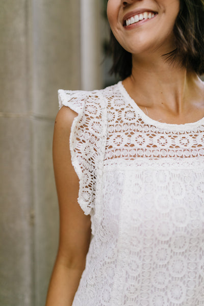 Lovely Lace Overlay In Ivory