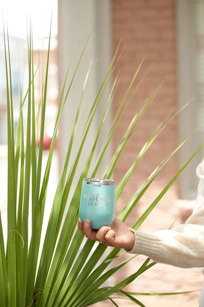 Feeling Beachy Teal 12oz Insulated Tumbler