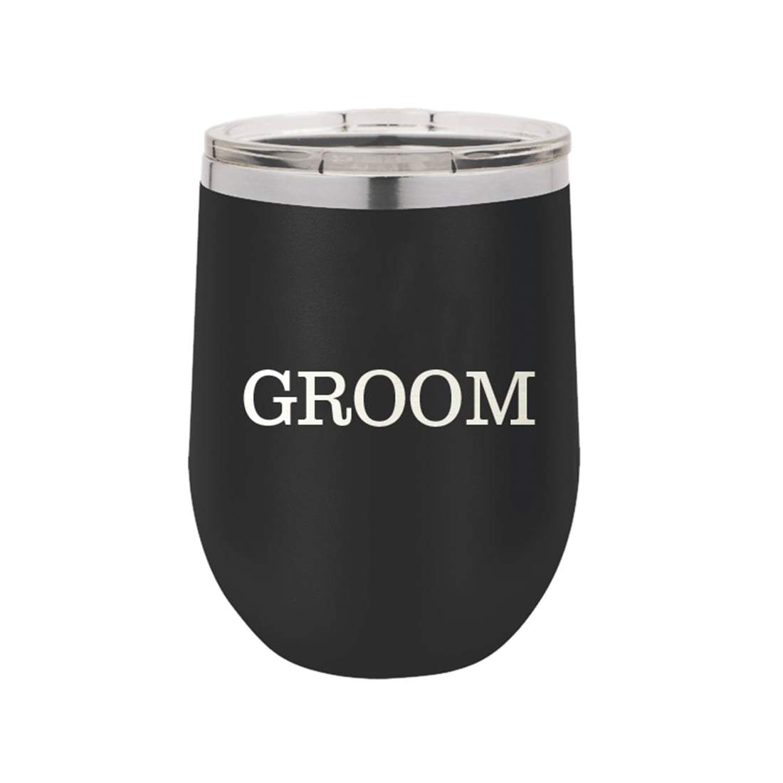 Groom Black 12oz Insulated Tumbler