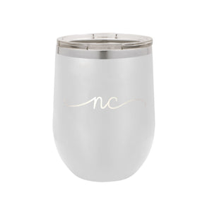 North Carolina Rep Your State White 12oz Insulated Tumbler